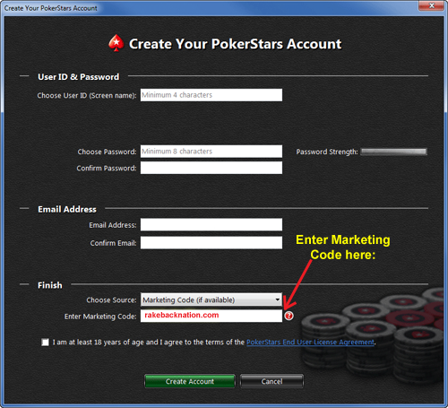bonus codes for pokerstars